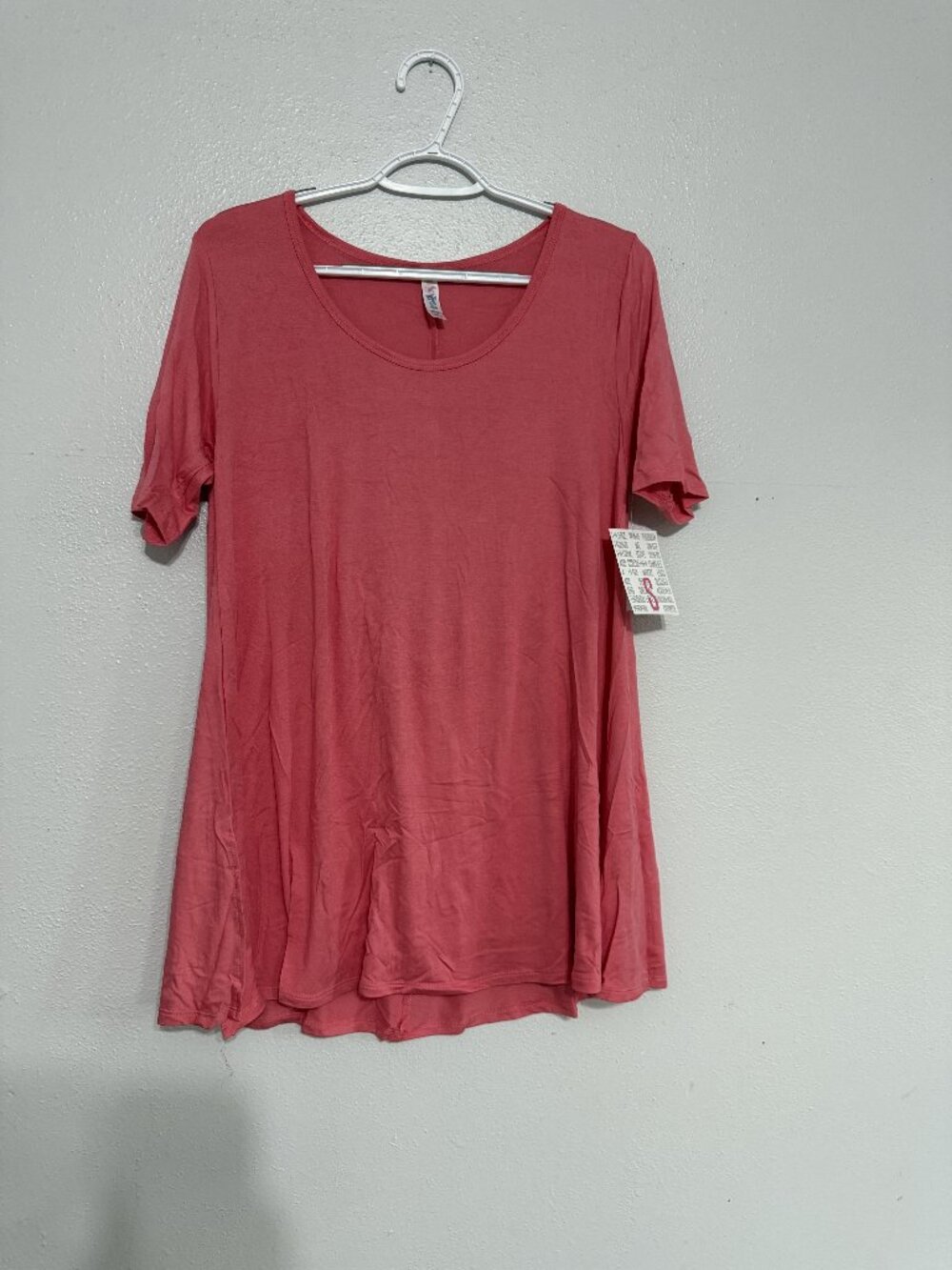 NWT LuLaRoe Coral Pink Perfect Tee Tunic S ❤️